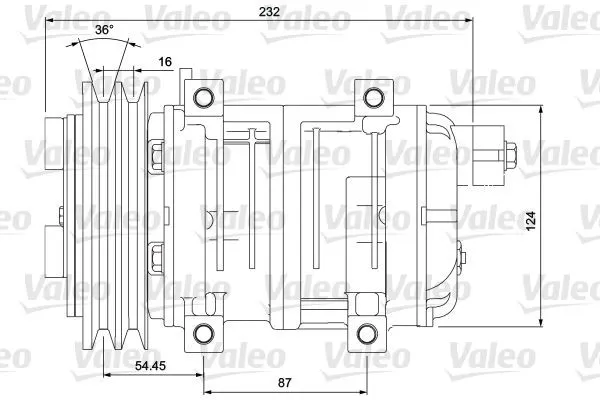 Kompressor, klimatanläggning VALEO 700868