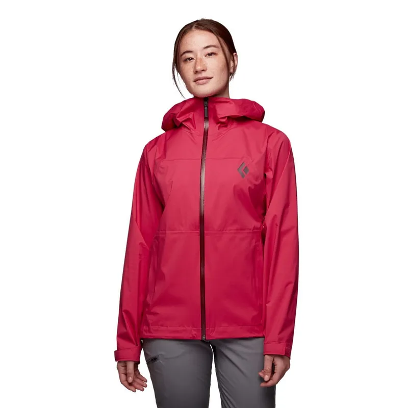 Black Diamond Stormline Stretch Rain Shell skaljacka (dam) - Pomegranate, XXS