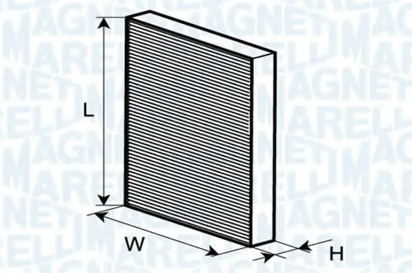 Kupéfilter MAGNETI MARELLI 350203062790