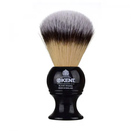 Black Silvertex Synthetic Shaving Brush Medium