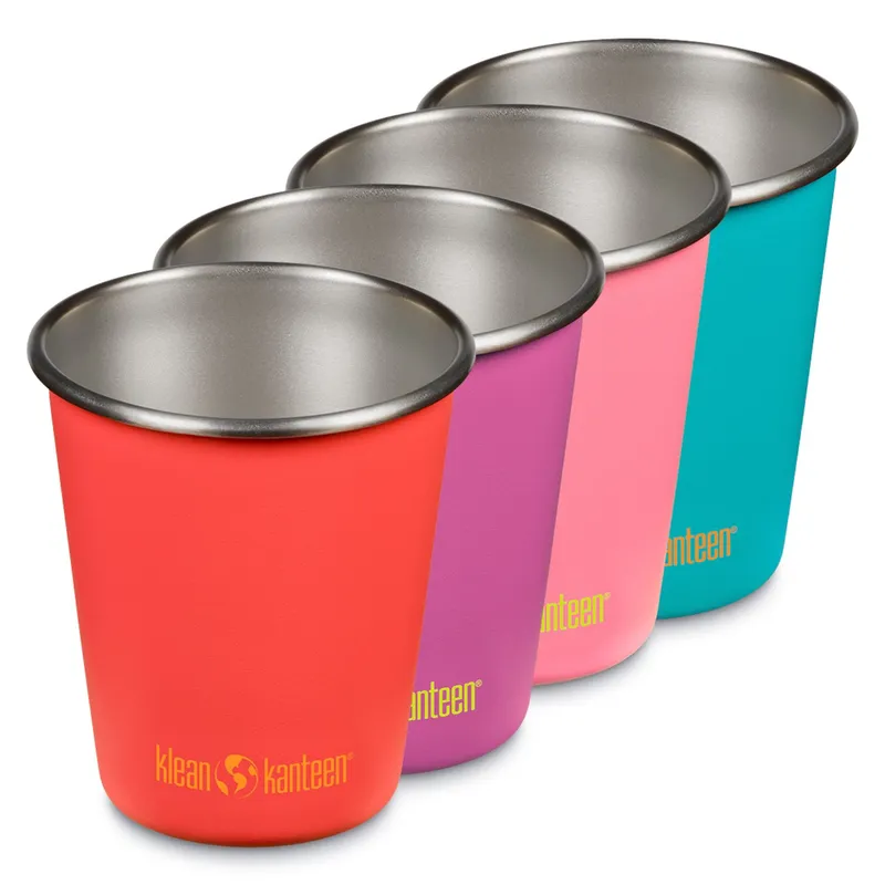 Klean kanteen Steel Cup stålmugg 296 ml 4-pack, gum drops