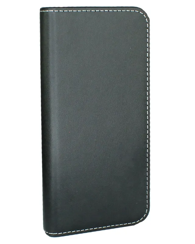 Njord Flip Cover m. Pung Ægte læder - Sort iPhone 7