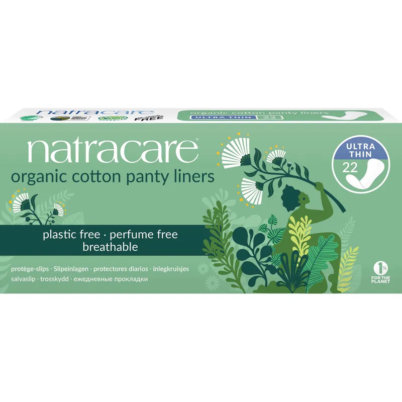 Natracare, Ekologiska Bomulls Trosskydd, Ultratunna, 22 Stycken