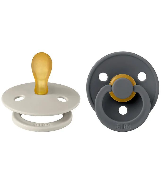 BIBS Colour Nappar - 2-pack - Stl. 1 - Symmetrisk - Sand/Iron