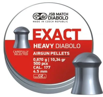 JSB Exact Heavy. 4.52mm – 0.670g 500 st