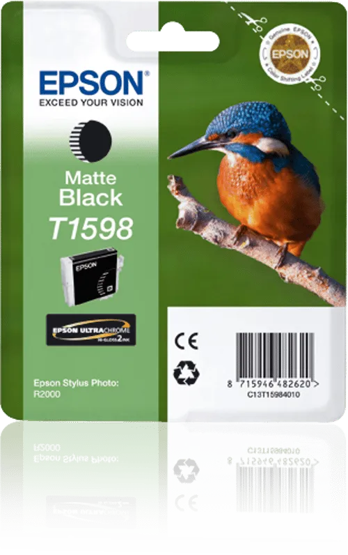 Epson Bläck Svart T1598 - R2000