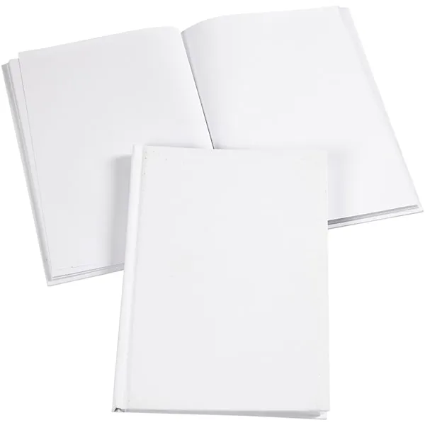 Anteckningsbok A5 Vit Olinjerad 60 sidor 1-pack