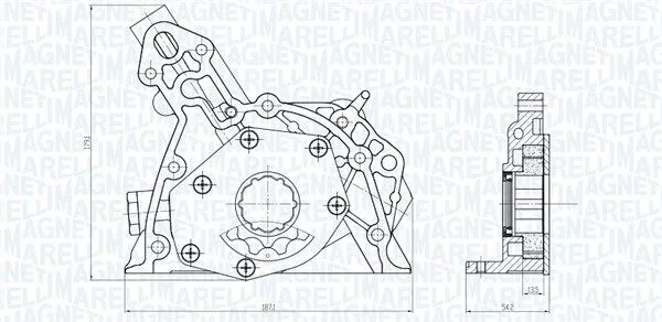 Oljepump MAGNETI MARELLI 351516000143