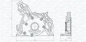 Oljepump MAGNETI MARELLI 351516000143