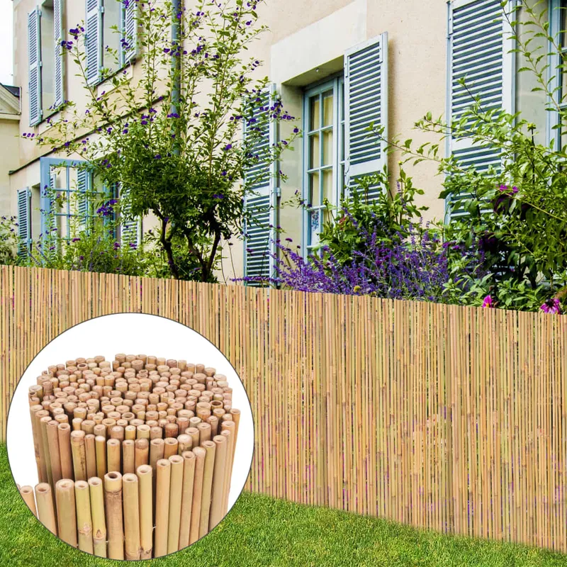 vidaXL Staket bambu 300×100 cm