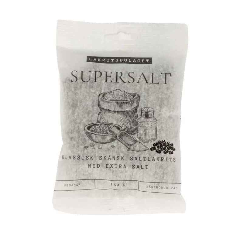 Lakritsbolaget Supersalt 150 g