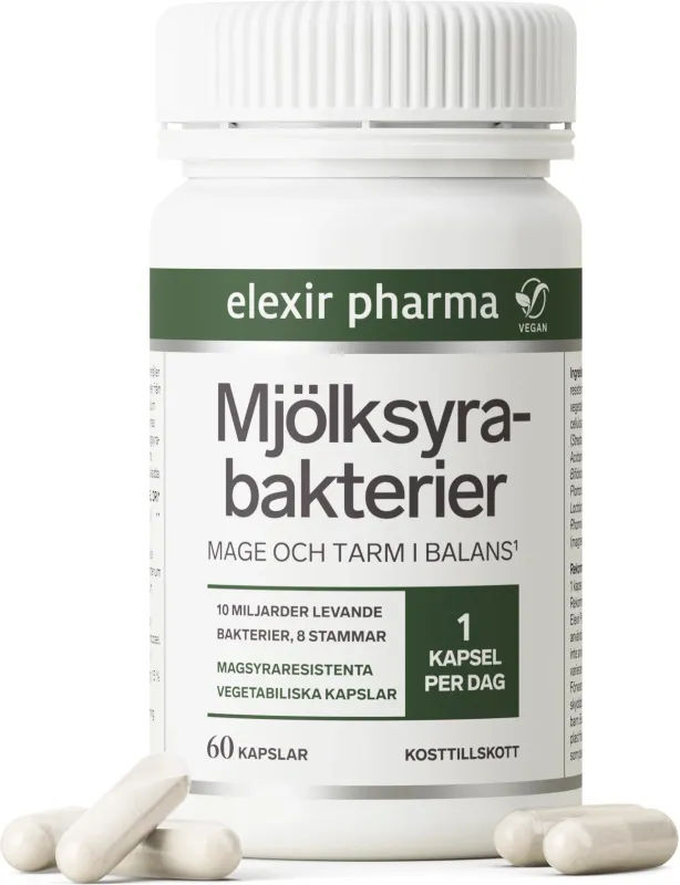 Elexir Pharma Mjölksyrabakterier 60 kapslar