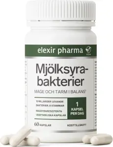 Elexir Pharma Mjölksyrabakterier 60 kapslar