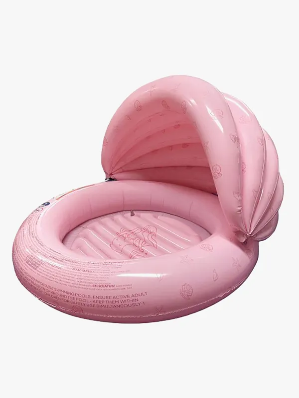 Swim Essentials Barnpool med Solskydd 100 cm, Sea Pearl