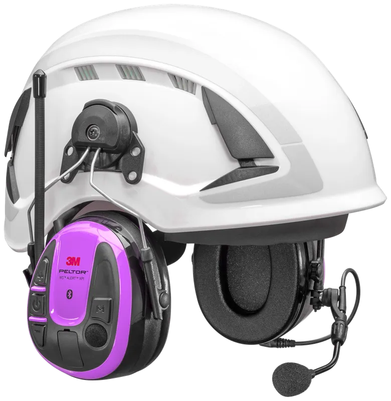 3M Peltor WS Alert XPI+ Hörselskydd Bluetooth & mobilapplikation, hjälmfäste