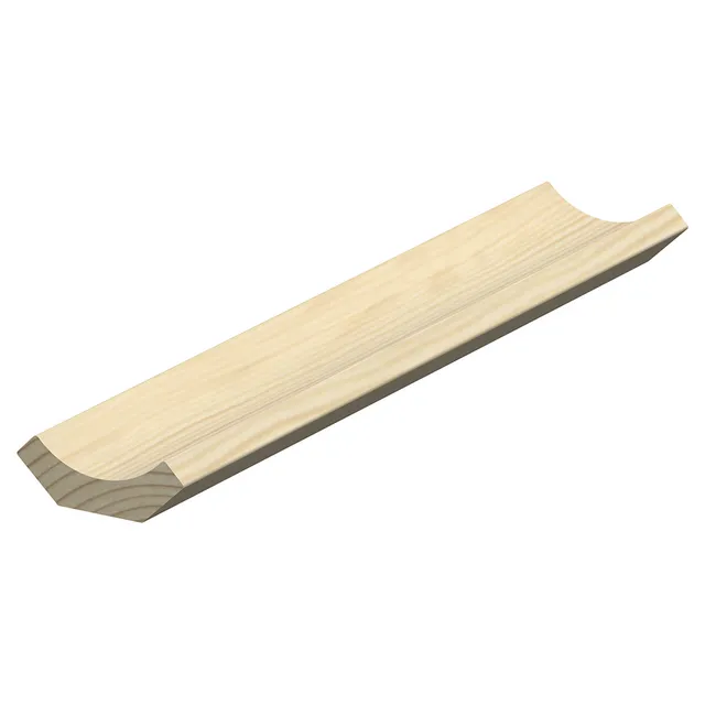 15X43 HÅLKÄLSLIST OBH L=3,6M TÄCKER 30MM FURU RAW (10) | Beijerbygg Byggmaterial