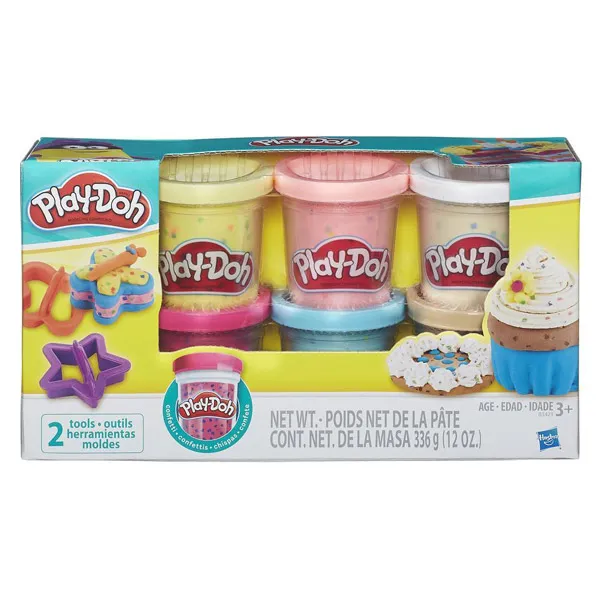 Konfetti Modellera 6-Pack med tillbehör