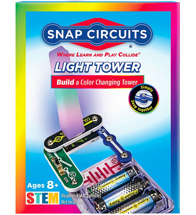 Snap Circuits Light Tower Set - Bygg ett torn som ändrar färg