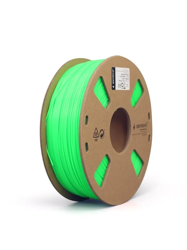 Gembird ABS filament – Green – 1.75mm ø – 1 kg