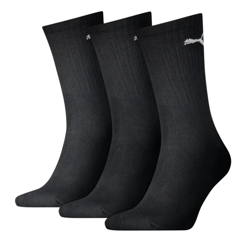 Puma Strumpor 3P Unisex Light Crew Socks Svart Strl 35/39