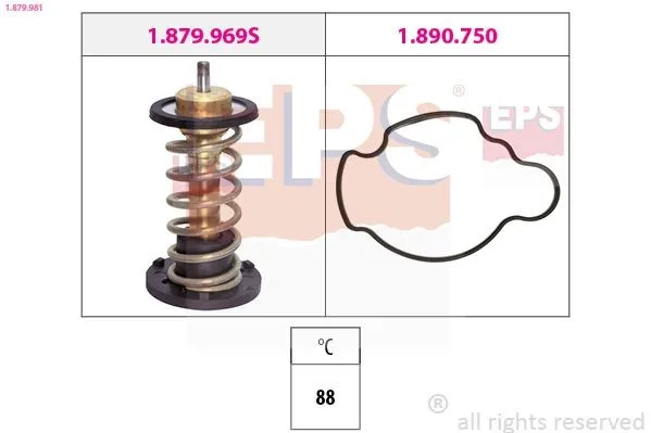Termostat, kylvätska EPS 1.879.981