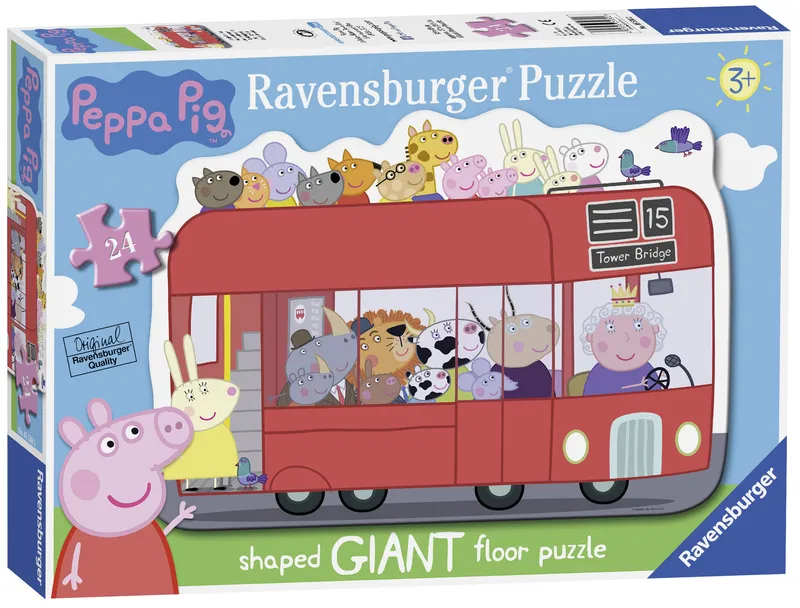Greta Gris Buss Stort Golvpussel 24 bitar Ravensburger