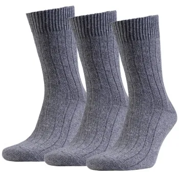 Amanda Christensen Strumpor 3P Supreme Wool Sock Grå Strl 39/42