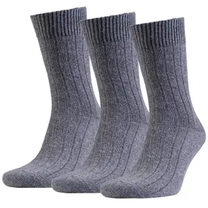Amanda Christensen Strumpor 3P Supreme Wool Sock Grå Strl 39/42