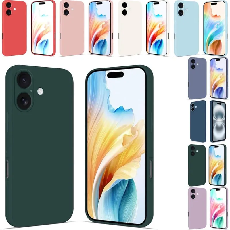 Iphone 16 skal mobilskal silikon / TPU (#2507)