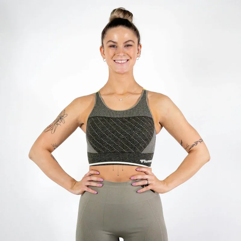 Hummel HANA Seamless Sports Top - Vetiver - Medium - Kvinnor