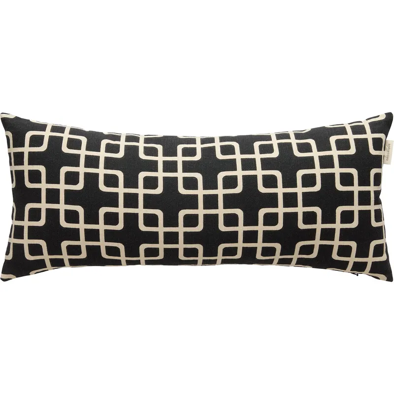 Decotique Elegance kudde 30 x 70 cm, svart/vit