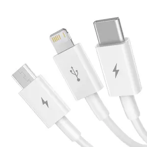 Baseus Superior Series USB to micro USB / USB-C / Lightning 3.5A 1.2m (white)