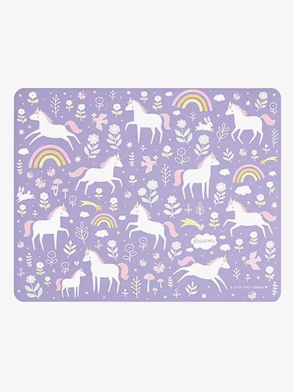 A Little Lovely Company Underlägg - Vinyl - Unicorn Drömmar