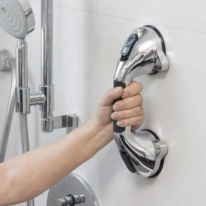 Säkerhetshandtag – InnovaGoods – Badrum – Halkfri – Flerläges – Ergonomisk svart