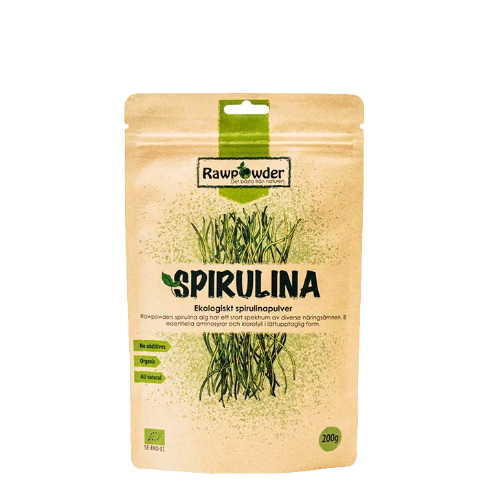 Ekologiskt Spirulinapulver 200 g