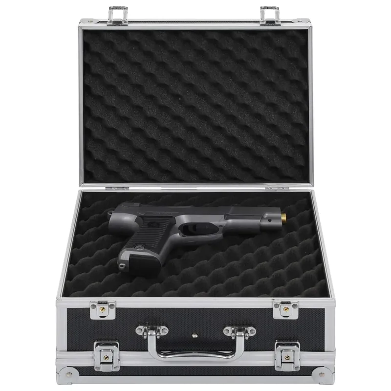 vidaXL Pistolväska aluminium ABS svart