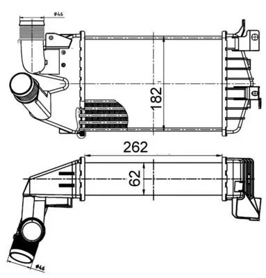 Intercooler MAHLE CI 510 000S