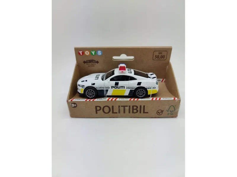 Impulse Toys Politibil dansk m/pullback die-cast 11cm 1:36