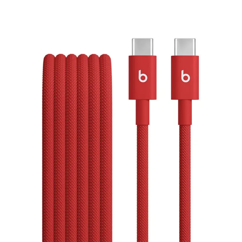 Apple Beats USB-C to USB-C Woven Cable (1.5 m / 5 ft) - Rapid Red