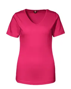 ID Feminin V-ringad T-shirt Pink (#2144)