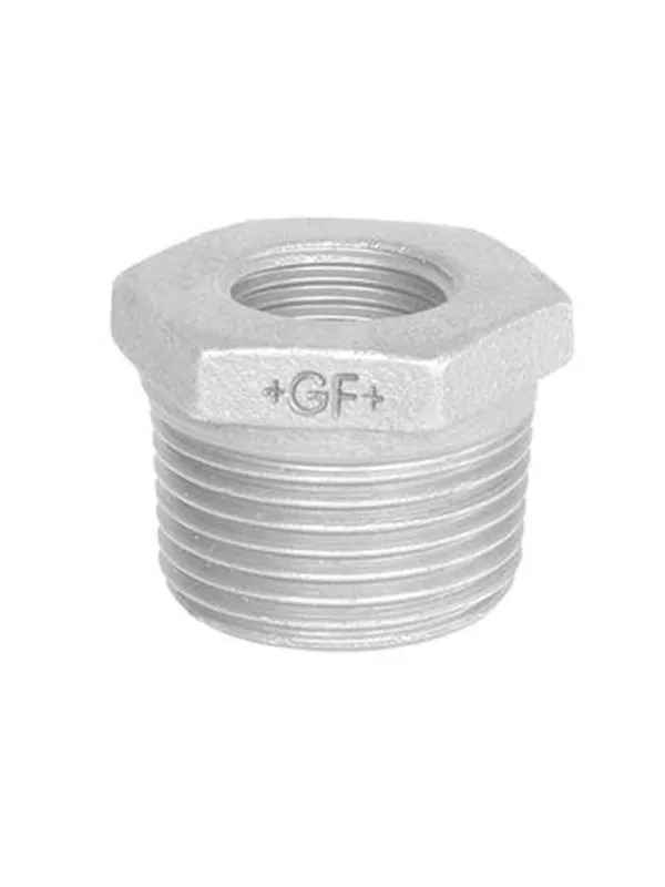 +GF+ Reducing bush galvanized concentric 3/8 x 1/8